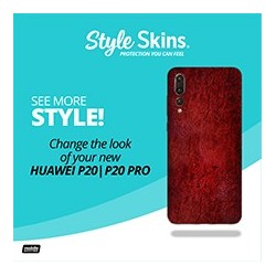 Huawei P20/P20 Pro Style Skins Brown Leather Acrylic Flyer (8.5x11)Huawei P20/P20 Pro Style Skins Brown Leather Acrylic